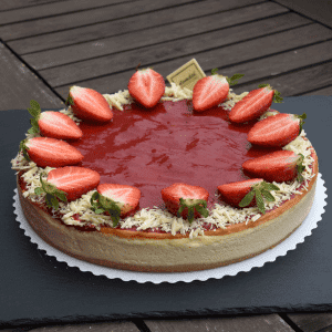 Jahodový cheesecake
