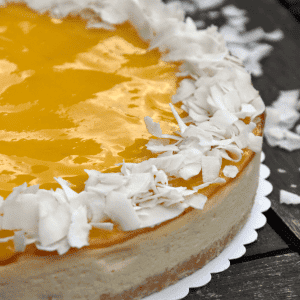 Mango-kokos cheesecake