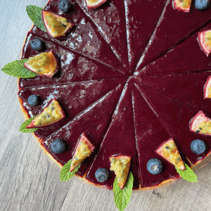 Černý rybíz cheesecake